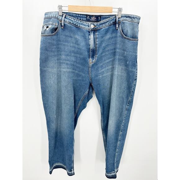 Hollister Ultra High-Rise Dad Denim Jeans Medium Wash Womens Plus Size 21R - Picture 8 of 8